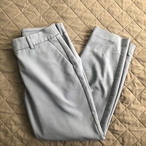 Light Blue Express Mid Rise Columnist Ankle Pant